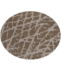 Addison Chantille ACN501 Brown 8 ft. x 8 ft. Round Rug