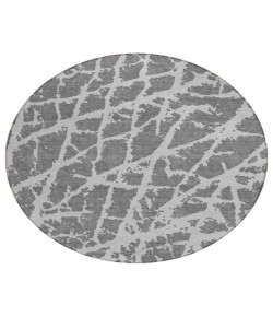Addison Chantille ACN501 Charcoal 8 ft. x 8 ft. Round Rug