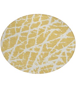 Addison Chantille ACN501 Gold 8 ft. x 8 ft. Round Rug