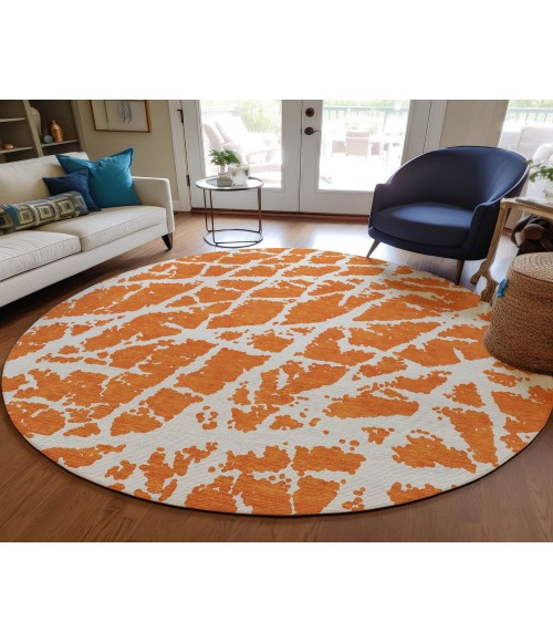 Chantille ACN501 Orange 8' x 8' Rug