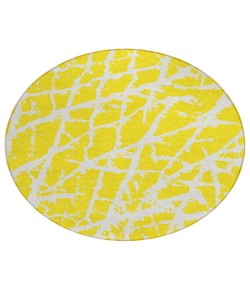 Addison Chantille ACN501 Yellow 8 ft. x 8 ft. Round Rug