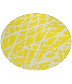 Addison Chantille ACN501 Yellow 8 ft. x 8 ft. Round Rug