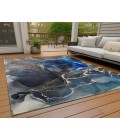 Chantille ACN503 Navy 2'6" x 3'10" Rug