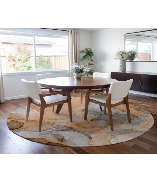 Chantille ACN504 Orange 8' x 8' Rug