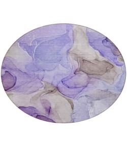 Addison Chantille ACN504 Purple 8 ft. x 8 ft. Round Rug