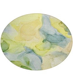 Addison Chantille ACN504 Yellow 8 ft. x 8 ft. Round Rug