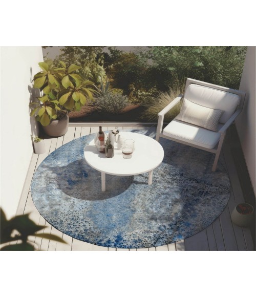 Chantille ACN505 Navy 8' x 8' Rug