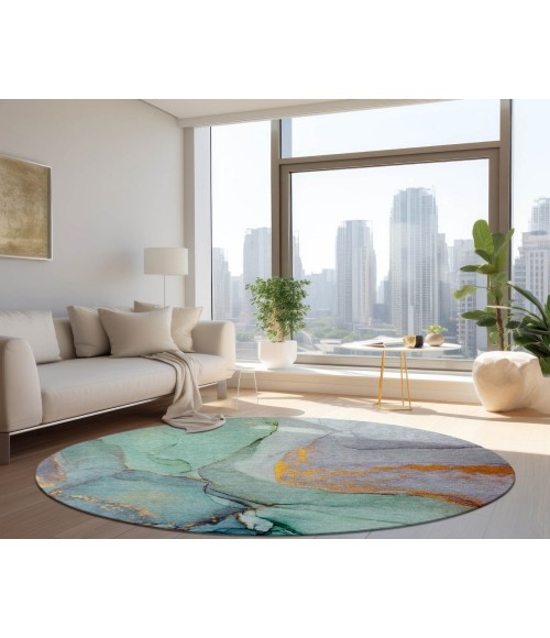 Chantille ACN506 Teal 8' x 8' Rug