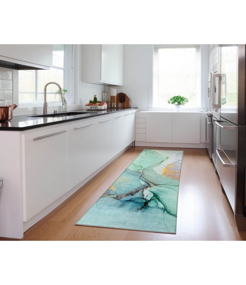 Chantille ACN506 Teal 2'3" x 7'6" Rug