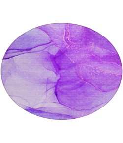 Addison Chantille ACN507 Purple 8 ft. x 8 ft. Round Rug