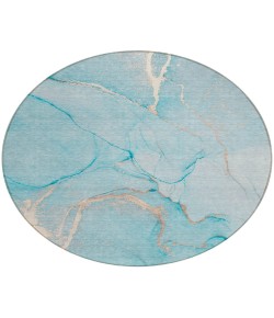 Addison Chantille ACN510 Teal 8 ft. x 8 ft. Round Rug