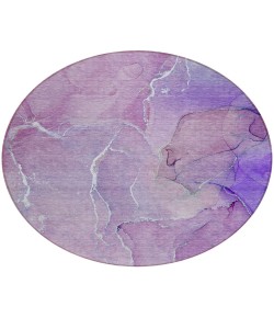 Addison Chantille ACN511 Purple 8 ft. x 8 ft. Round Rug