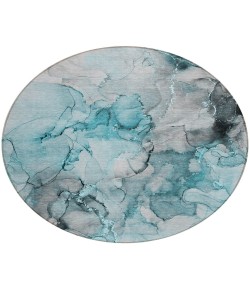 Addison Chantille ACN520 Teal 8 ft. x 8 ft. Round Rug