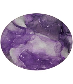 Addison Chantille ACN522 Purple 8 ft. x 8 ft. Round Rug