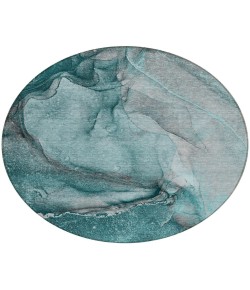Addison Chantille ACN524 Teal 8 ft. x 8 ft. Round Rug