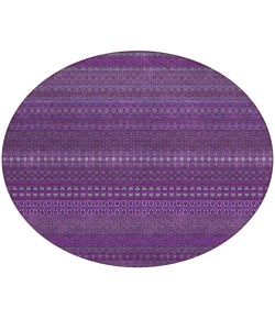 Addison Chantille ACN527 Eggplant 8 ft. x 8 ft. Round Rug