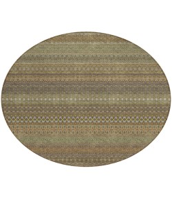 Addison Chantille ACN527 Khaki 8 ft. x 8 ft. Round Rug