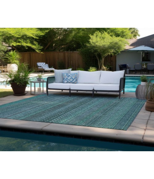 Chantille ACN527 Turquoise 5' x 7'6" Rug