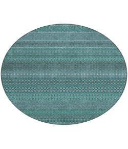 Addison Chantille ACN527 Turquoise 8 ft. x 8 ft. Round Rug
