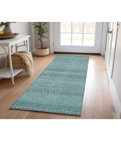 Chantille ACN527 Turquoise 2'3" x 7'6" Rug