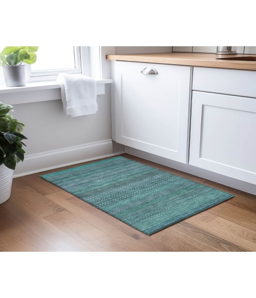 Chantille ACN527 Turquoise 1'8" x 2'6" Rug