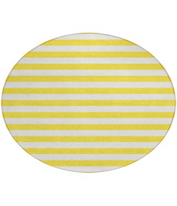 Addison Chantille ACN528 Yellow 8 ft. x 8 ft. Round Rug