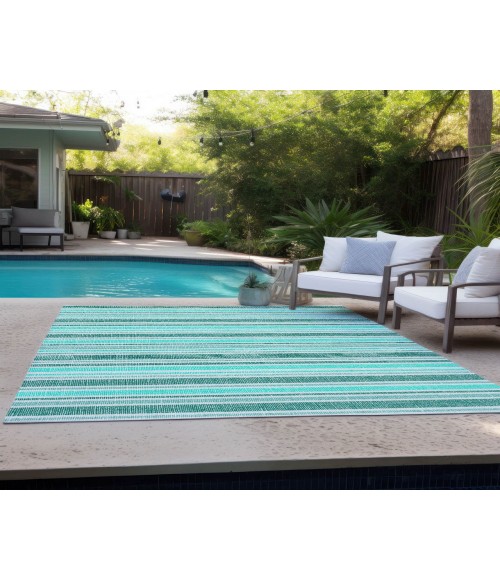 Chantille ACN531 Turquoise 5' x 7'6" Rug