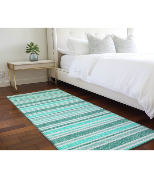 Chantille ACN531 Turquoise 2'3" x 7'6" Rug