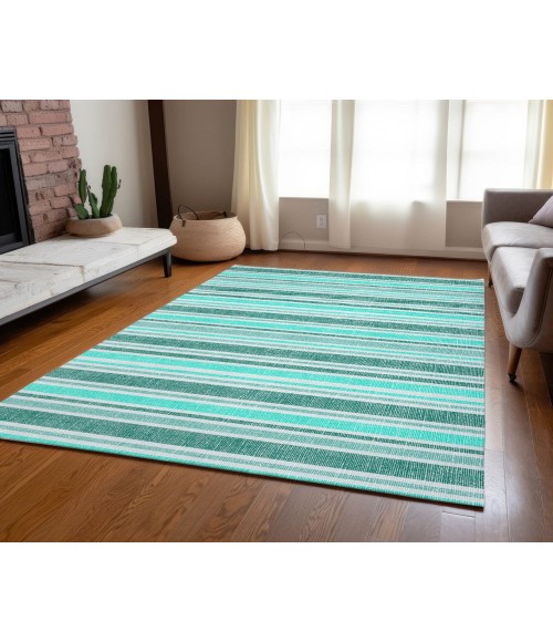 Chantille ACN531 Turquoise 5' x 7'6" Rug