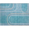 Addison Chantille ACN532 Teal 1 ft. 8 in. x 2 ft. 6 in. Rectangle Rug