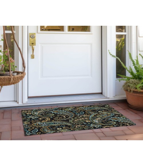 Chantille ACN533 Black 1'8" x 2'6" Rug