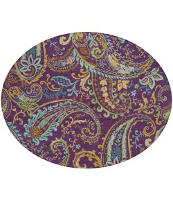 Addison Chantille ACN533 Purple 8 ft. x 8 ft. Round Rug