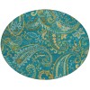 Addison Chantille ACN533 Teal 8 ft. x 8 ft. Round Rug