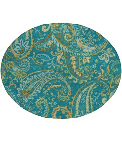 Addison Chantille ACN533 Teal 8 ft. x 8 ft. Round Rug