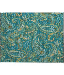 Addison Chantille ACN533 Teal 1 ft. 8 in. x 2 ft. 6 in. Rectangle Rug