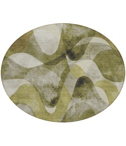 Addison Chantille ACN536 Olive 8 ft. x 8 ft. Round Rug