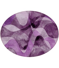 Addison Chantille ACN536 Purple 8 ft. x 8 ft. Round Rug