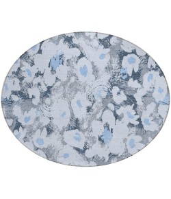 Addison Chantille ACN538 Denim 8 ft. x 8 ft. Round Rug