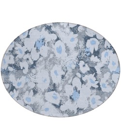 Addison Chantille ACN538 Denim 8 ft. x 8 ft. Round Rug