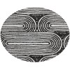 Addison Chantille ACN540 Black 8 ft. x 8 ft. Round Rug