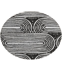 Addison Chantille ACN540 Black 8 ft. x 8 ft. Round Rug