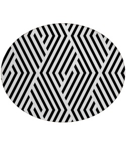 Addison Chantille ACN550 Black 8 ft. x 8 ft. Round Rug