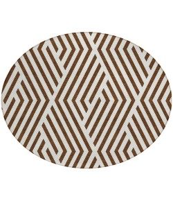 Addison Chantille ACN550 Brown 8 ft. x 8 ft. Round Rug