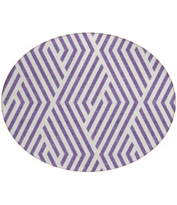 Addison Chantille ACN550 Purple 8 ft. x 8 ft. Round Rug