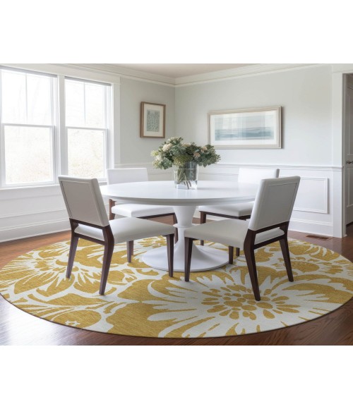 Chantille ACN551 Gold 8' x 8' Rug
