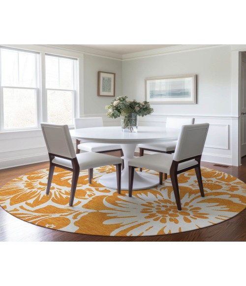 Chantille ACN551 Orange 8' x 8' Rug