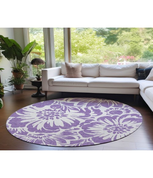 Chantille ACN551 Purple 8' x 8' Rug