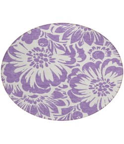 Addison Chantille ACN551 Purple 8 ft. x 8 ft. Round Rug