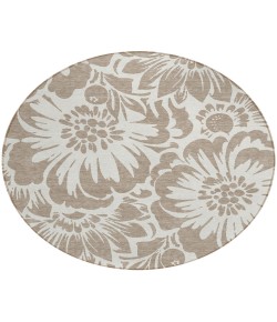 Addison Chantille ACN551 Taupe 8 ft. x 8 ft. Round Rug