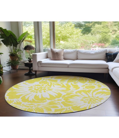 Chantille ACN551 Yellow 8' x 8' Rug